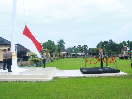Polres Lampung Timur Gelar Upacara Hari Kesadaran Nasional Bulan Februari 2026